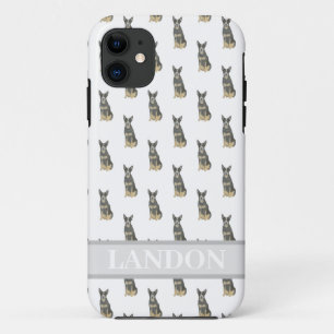Personalised Cattledog Heeler (Blue Black Tan)  iPhone 11 Case