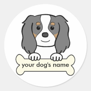 Personalised Cavalier Classic Round Sticker