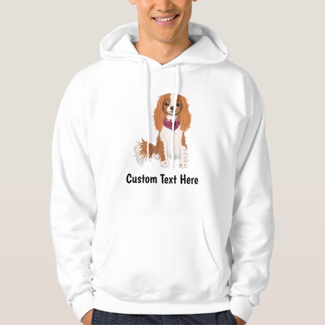 Personalised Cavalier King Charles Spaniel Hoodie (Front)