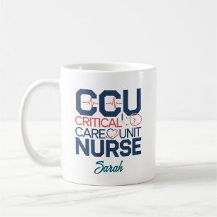 Personalised CCU Critical Care Unit Nurse Mug