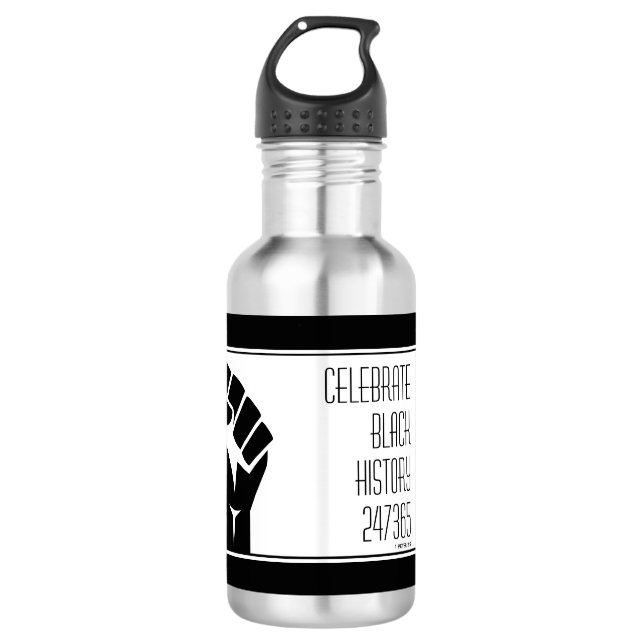Personalised CELEBRATE BLACK HISTORY 532 Ml Water Bottle (Front)