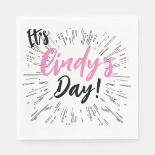 Personalised Celebration Napkin