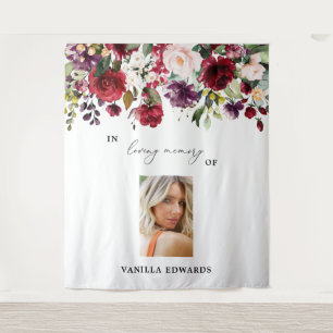 Personalised Celebration Of Life Backdrop Tapestry