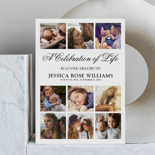 Personalised Celebration of Life Funeral Invitation