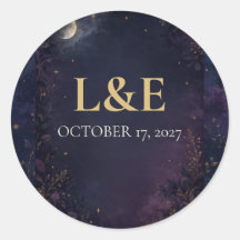 Personalised Celestial Gothic Wedding Favour Stick