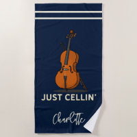 Personalised Cello Script Monogram Musician