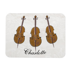 Personalised cello trio gift  magnet