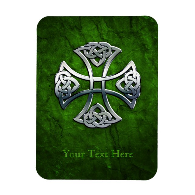Personalised Celtic Cross Magnet (Vertical)
