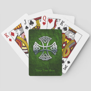 Personalised Celtic Cross Playing Cards