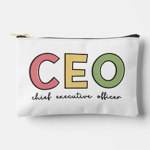Personalised CEO Chief Executive Officer Boss Gift Accessory Pouch