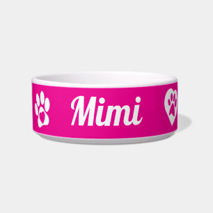 Personalised Ceramic Cat Bowl, customised Cat Gift Bowl