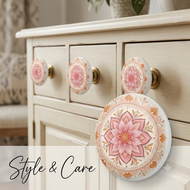Personalised Ceramic Knob with Your Image or Art (Personalized Ceramic Knob with Your Image or Art)