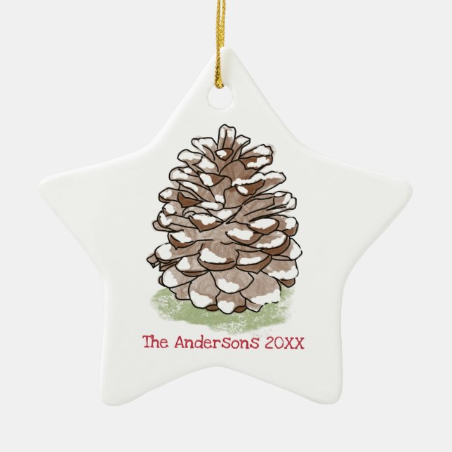 Personalised Ceramic Ornament (Front)