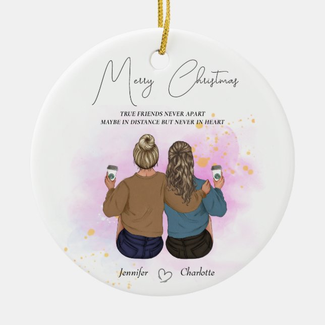 Personalised Ceramic Ornament for Soul Sister (Front)