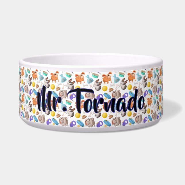 Personalised Ceramic Pet Bowl (Front)