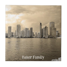 Personalised Ceramic Tile - Miami, Florida