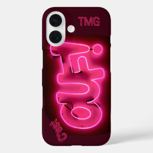 Personalised C'est Ouf! {It's Crazy!) Neon Pink iPhone 16 Case