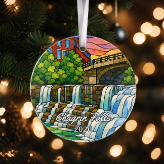 Personalised Chagrin Falls Acrylic Ornament, Custo Ornament