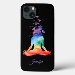 Personalised Chakra Lotus Yoga iPhone Otterbox iPhone 13 Case