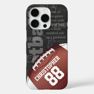 Personalised Chalkboard American Football iPhone 16 Pro Case