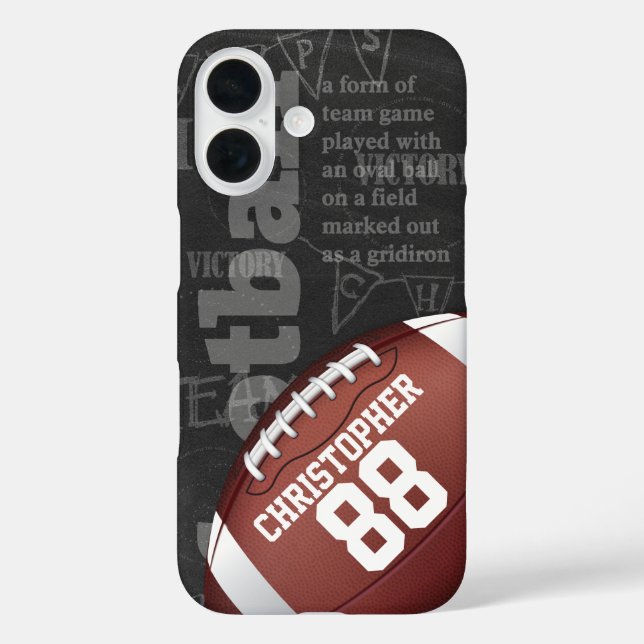 Personalised Chalkboard American Football Case-Mate iPhone Case (Back)
