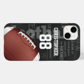 Personalised Chalkboard American Football Case-Mate iPhone Case (Back (Horizontal))