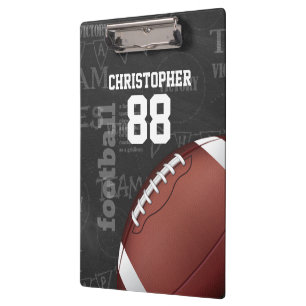 Personalised Chalkboard American Football Clipboard