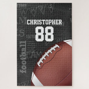 Personalised Chalkboard American Football Jigsaw Puzzle