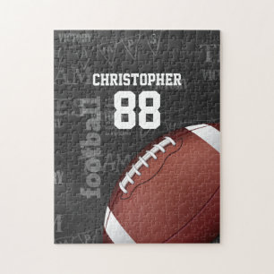 Personalised Chalkboard American Football Jigsaw Puzzle