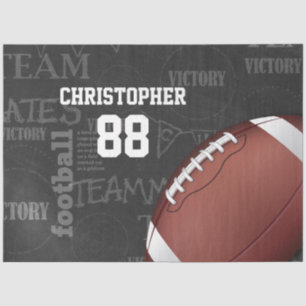 Personalised Chalkboard American Football Tissue Paper
