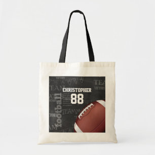 Personalised Chalkboard American Football Tote Bag