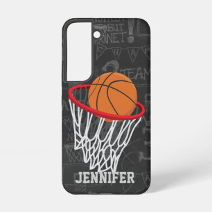 Personalised Chalkboard Basketball and Hoop Samsung Galaxy Case