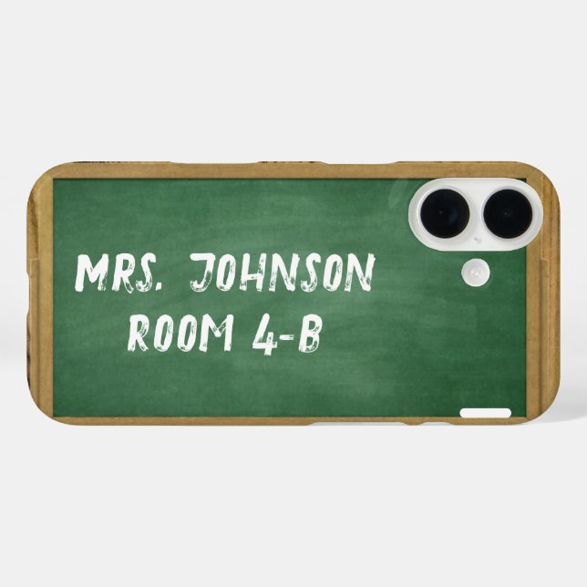 Personalised Chalkboard Teacher iPhone / iPad case (Back (Horizontal))