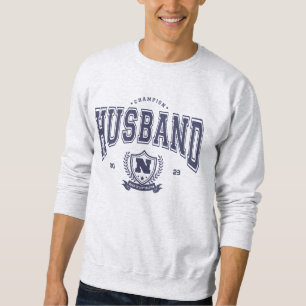 Personalised Champion Husband Funny Men's Gift Sweatshirt