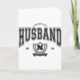 Personalised Champion Husband Funny Mens Gift T Sh Card