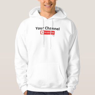 Personalised Channel Subscribe  Hoodie
