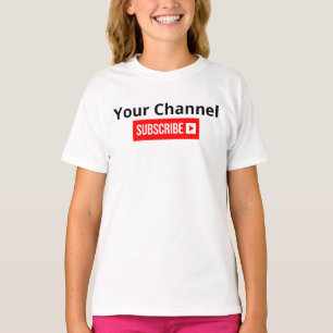 Personalised Channel Subscribe T-Shirt