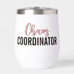 Personalised Chaos Coordinator Boss Manager Admin<br><div class="desc">Personalised Chaos Coordinator Boss Manager Admin Professional Team Wine Glass</div>