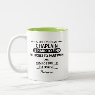 Personalised Chaplain Two-Tone Coffee Mug