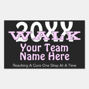 Personalised Charity Walk Sticker