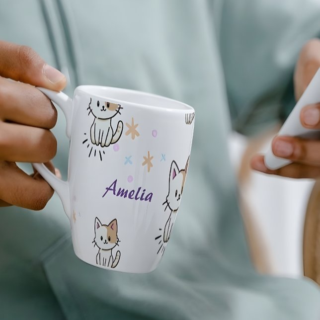 Personalised charming cat-themed Mug 🐾 (Creator Uploaded)