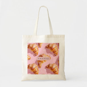Personalised Charming Croissant Delight Tote Bag