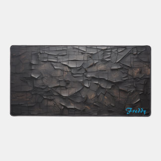 Personalised Charred Wood Image Desk Mat