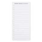Personalised Checkbox Reminders Magnetic Notepad