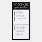 Personalised Checkbox Routine Reminders