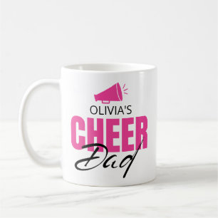 Personalised Cheer Dad Coffee Mug Custom Gift