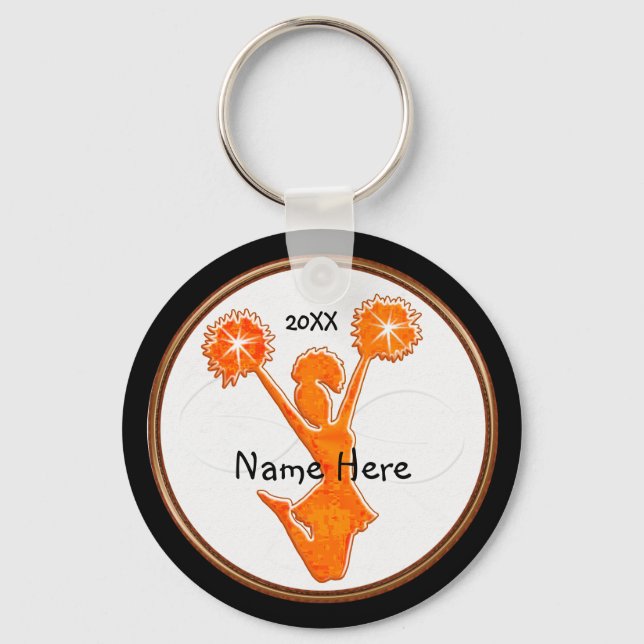 Personalised Cheer Keychains with NAME and YEAR (Front)