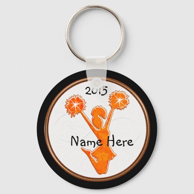 Personalised Cheer Keychains with NAME and YEAR (Front)