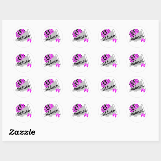 Personalised Cheer Stickers Cheerleader Sticker (Sheet)