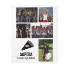 Personalised Cheerleader 5 Photo Collage Name Year